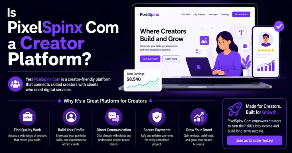 Is PixelSpinx Com a Creator Platform?
