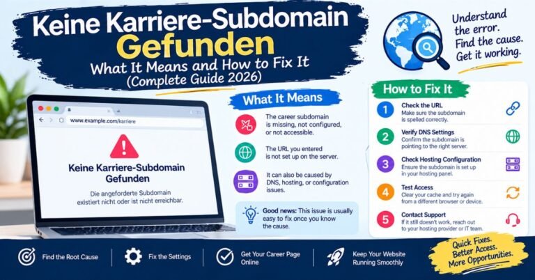 keine karriere subdomain gefunden
