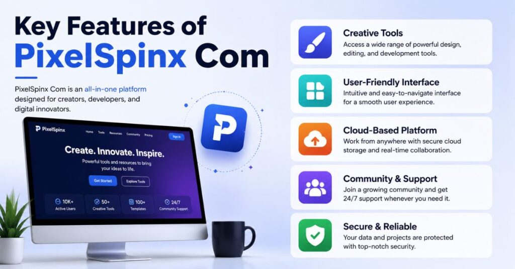 Key Features of PixelSpinx Com