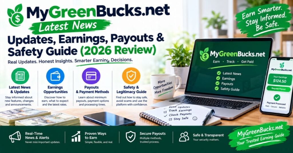 Latest News My Green Bucks.net: Updates, Earnings, Payouts & Safety Guide (2026 Review)