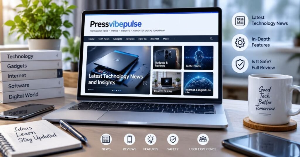 Pressvibepulse com Review: Technology News, Features, and Site Safety