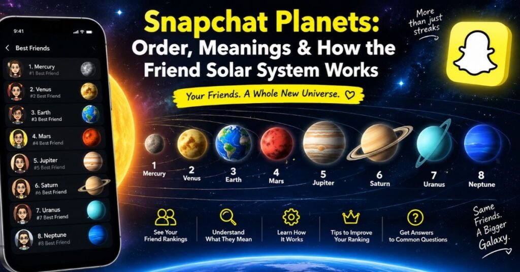 Snapchat Planets: Order, Meanings & How the Friend Solar System Works