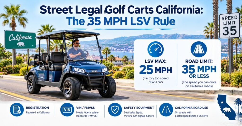 Street Legal Golf Carts California: The 35 MPH LSV Rule