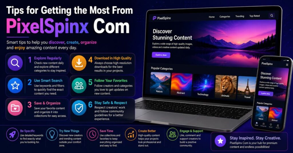 Tips for Getting the Most From PixelSpinx Com